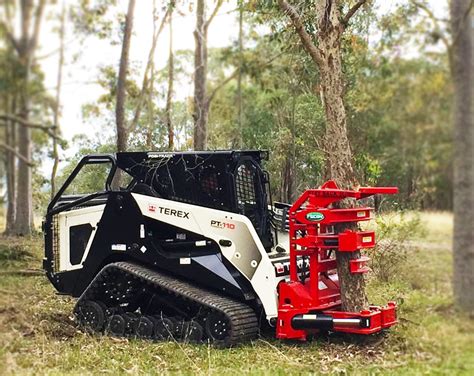 skid steer attachment cut tree logs|skid steer attachments.